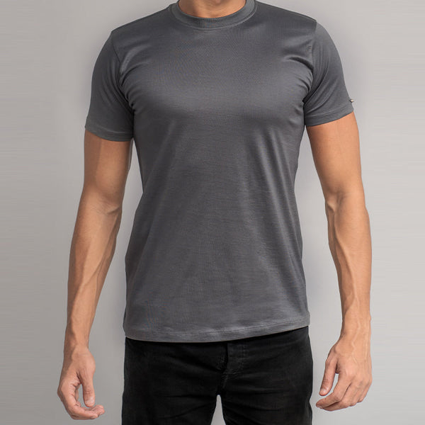 O-Neck T-Shirt -Grey