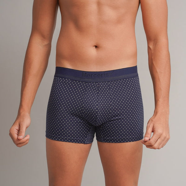Printed Boxer -Navy