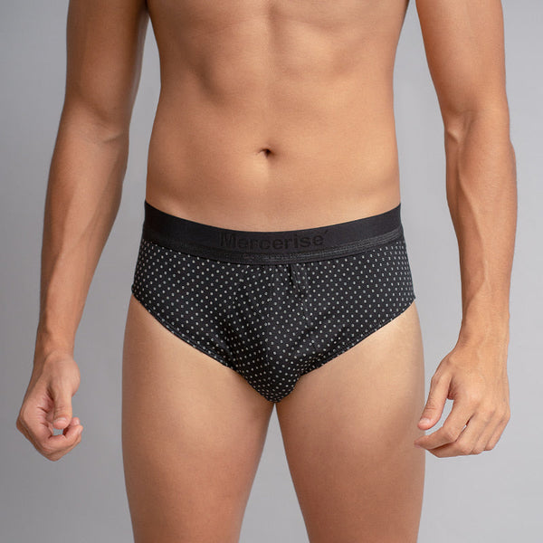 Printed Underwear Brief-Black