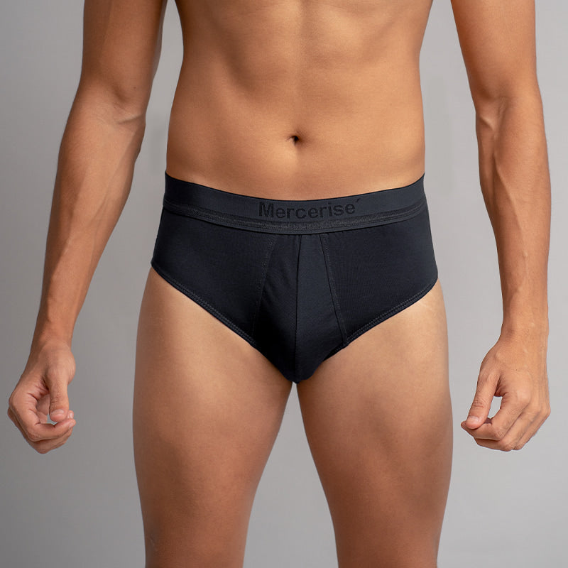 Plain Underwear Brief-Black
