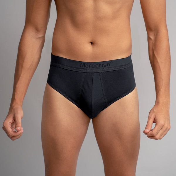 Plain Underwear Brief-Black