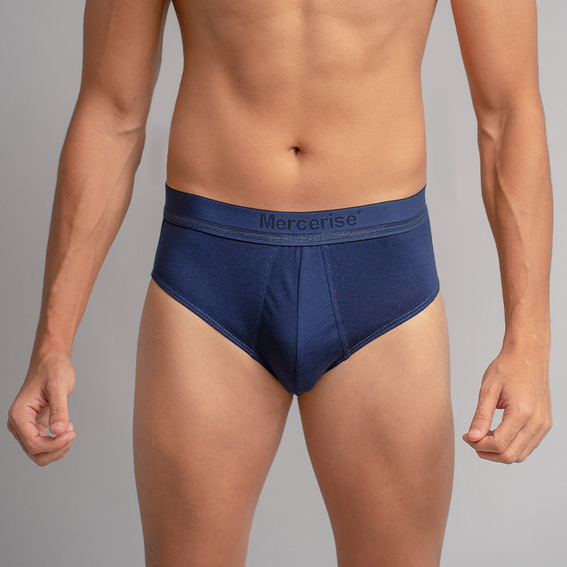 Plain Underwear Brief-Navy
