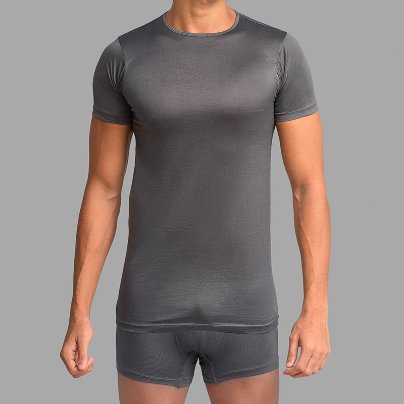O-Neck Undershirt-Grey
