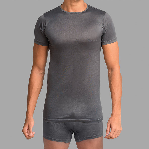 O-Neck Undershirt-Grey