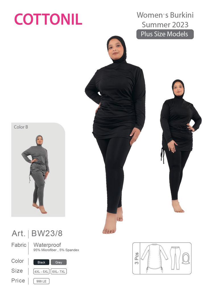 Women's Burkini (plus sizes) BW23-8