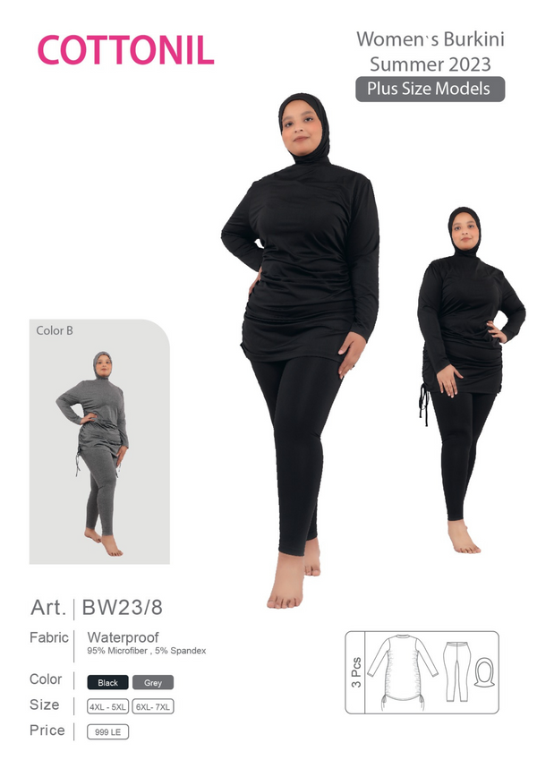 Women's Burkini (plus sizes) BW23-8
