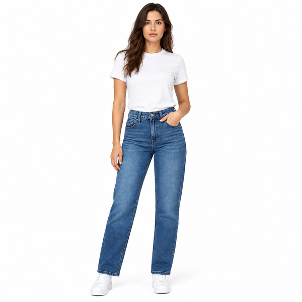 بنطلون جينز سليم فيت سبيد الرباعية ازرق غامق Dark Blue Slim Fit Jeans