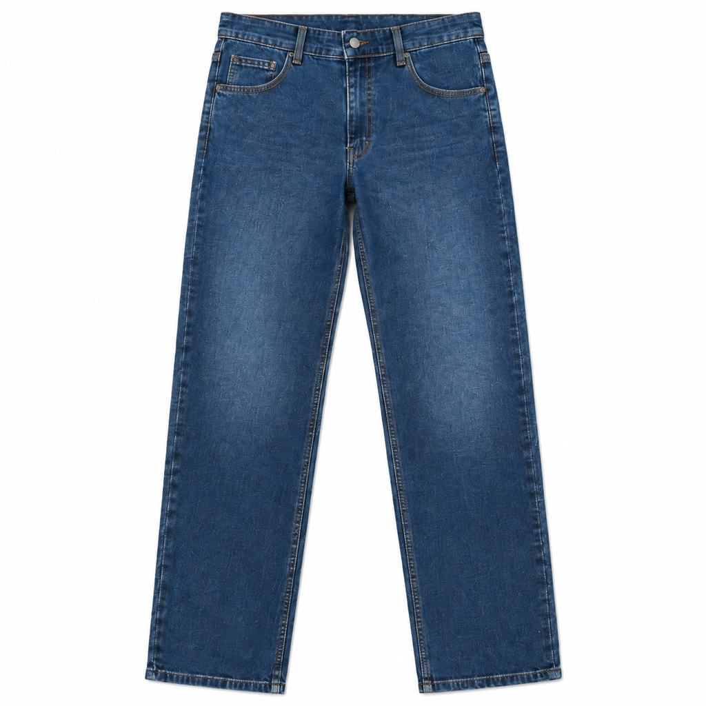 بنطلون جينز ستريت فيت نيو سكاي ازرق غامق Women's Dark Blue New Sky Straight Fit Jeans