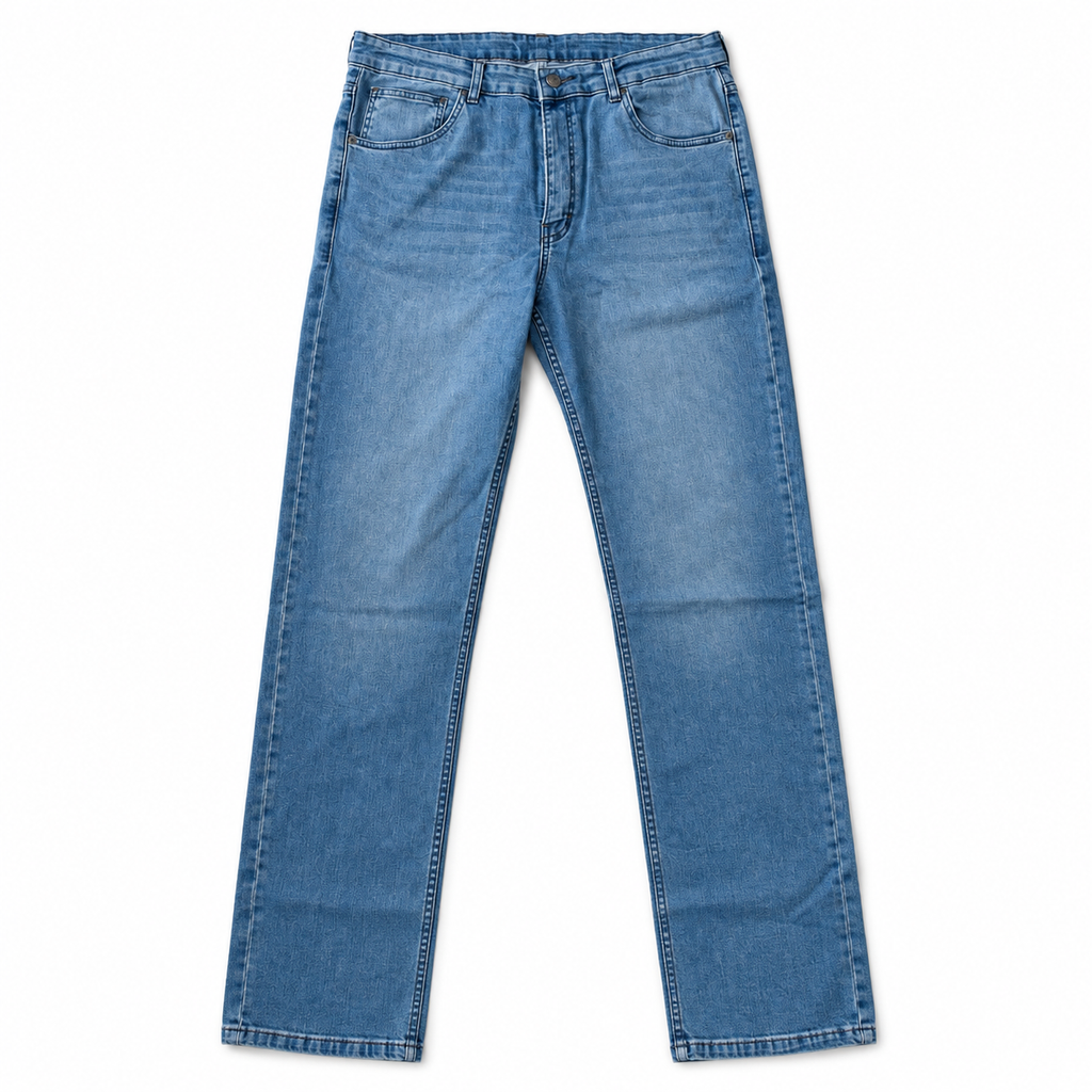 بنطلون جينز سليم فيت ازرق فاتح سبيد الرباعية Women's Light Blue Slim Fit Jeans