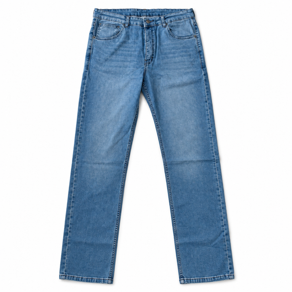 بنطلون جينز سليم فيت ازرق فاتح سبيد الرباعية Women's Light Blue Slim Fit Jeans