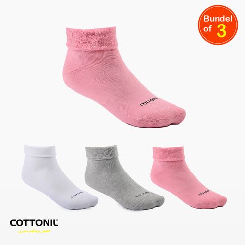 Pack Of 3 Women Thermal Ankle Socks