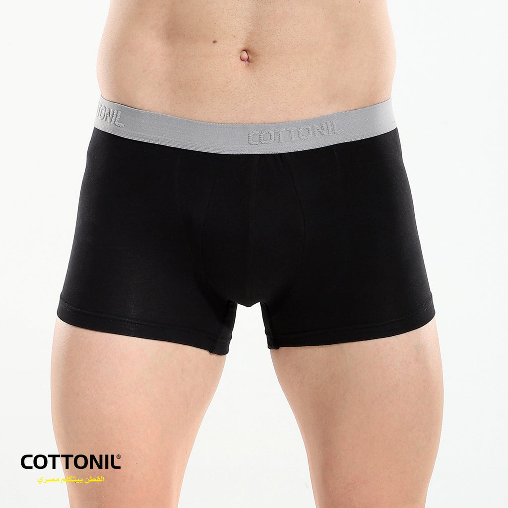 Men's Plain Boxer-Black