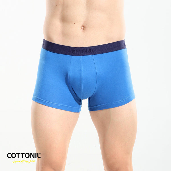 Men's Plain Boxer-Blue