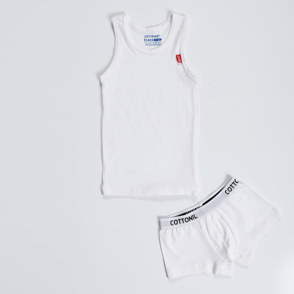 Boy's underwear set  "Stretch"-white