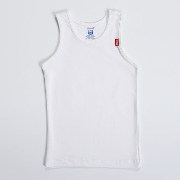 Boy's tank top unrdeshirt "Stretch"-white