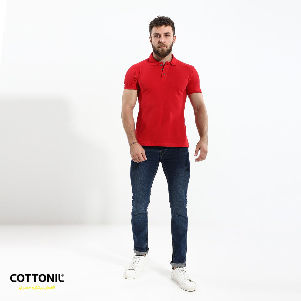 Plain Polo-Red