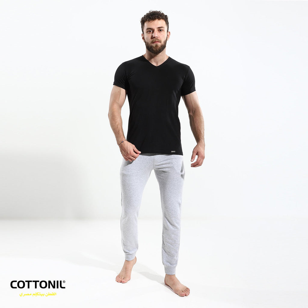 T-shirt (V) Stretch - Black