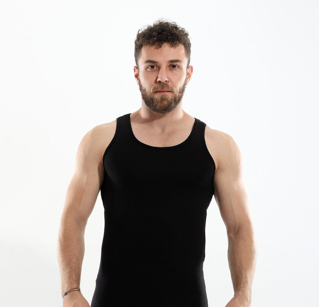 Men's Combed Tank top - Colored - حمالة رجالي قطن الوان