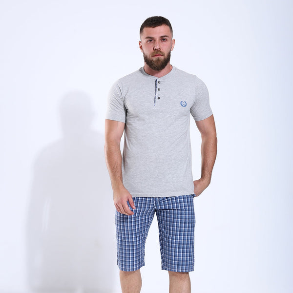 Men's Checkered Shorts Pajama 203