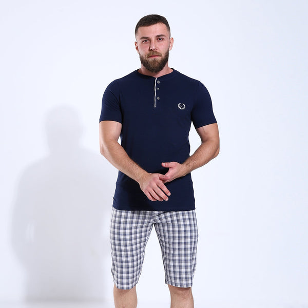 Men's Checkered Cotton Pajama 203
