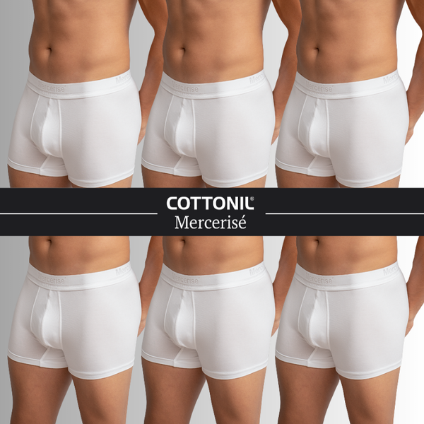Pack of 6 Plain Boxer-White