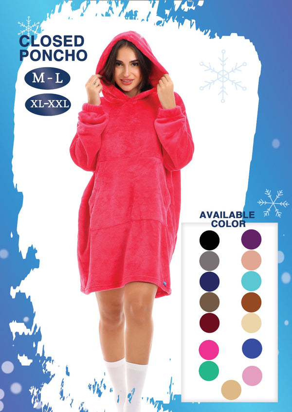 poncho unisex multi colors