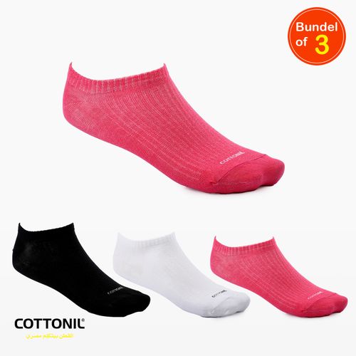 Unisex Low Cut Socks - Pack Of 3