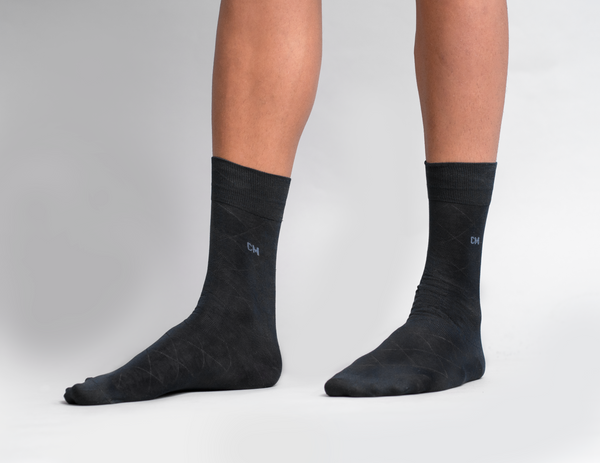 Jacquard Socks-Black