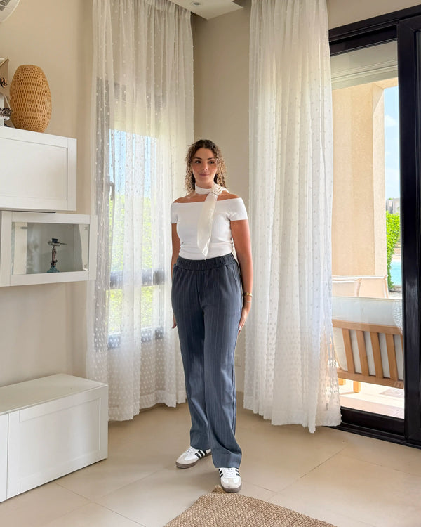 Striped Pants Grey w